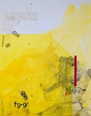 Original Art Mixed Media Acrylic Painting 16×20 on Canvas. ‚Fragmented Codes‘