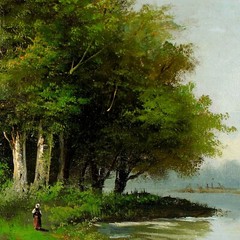 Barbizon School Oil Painting after Antoine Richard (1822-1891)