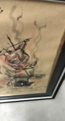 ELENA CASTELLANOS Cowbody Gaucho Campfire Scene Uraguay Argentina Listen Artist