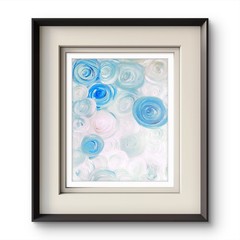 Bubbles Original Expressionism Acrylic Abstract Canvas 11×14