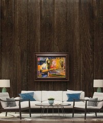 Rainy Night Jazz Unique Abstract Expressionism Wall Art