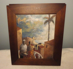 Wall Art Wrapped Canvas By Didier Lourenco Cafe En La Tarde 11.5 X 13.5