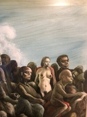 Surreal Sexy. Landscape 1997 Carlos Ariel Cuba. Cuban Art Arte Painting Latina