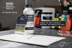BASICS Gesso Surface Prep Medium 473ml for Acrylic and Oil Painting
