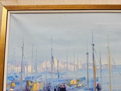 No.: 604 oil painting artwork picture painting oil painting ships seafaring sea