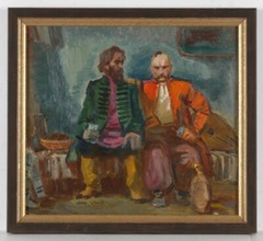 Anatoli Dovzhenko (1932-1991) „Zaporozhian Cossacks“, Oil Painting, 1963 (m)