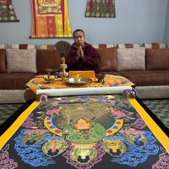 Hand Painted Guru Rinpoche Thangka Painting