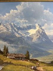 Wolfgang Heinz 20th Century German Realist Alpine Landscape Artist Oil Painting