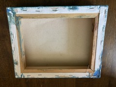 Unique 3D, Mixed Media Resin Geode Painting on Canvas