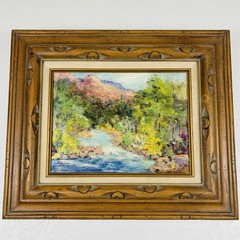 Helen Jordan Summer On The Creek Oil Painting Desert Landscape Mountains River