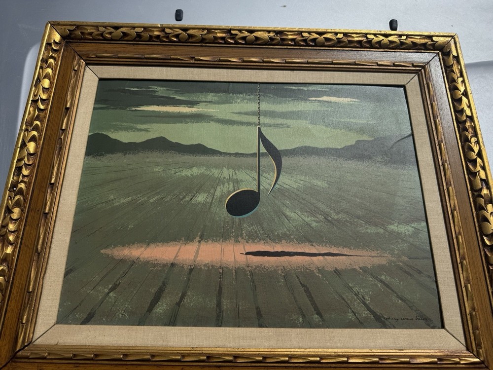 Vintage Old Jazz Painting, Rodney Evans Bacon – Art Music Album Designer, COOL !