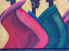 Original N. Melody Signed „Aristocrats“ Acrylic Painting