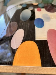Rex Ray Original Mixed-Media Resin Collage Signed 4/02 #0600 12×16 San Francisco