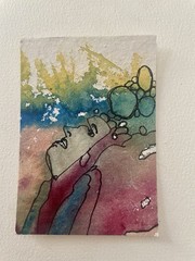 ACEO Hand-Painted Original Watercolor Painting Art Card (2.5 x 3.5 inches)