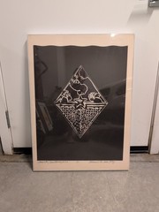 Vintage Contemporary 20th Century Signed And Numbered Geometric Motif Artwork