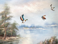 Original Oil Painting – Wood Ducks
