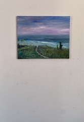 ORIGINAL NEW SEA PAINTING – OIL ON CANVAS BY GINA VANN 16in x 20in UNFRAMED 2023