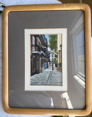 Artist Signed New Orleans Street Balcony Landmark 9.5×8.75″ 1979 Vintage Framed