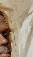 Alla Prima Portrait Study: oil on paper 9×12 young man painted from life