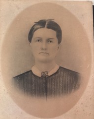 Portrait Charcoal Victorian 19th Century Woman