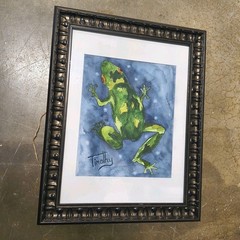 Original Watercolor Painting „Legs For Days“ 15″ X 19″ By Timothy Designs