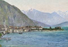 Realist Menaggio, Lake Como by A R Brewster 1870-1952, listed NY