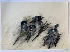 „Wind Cloud Woman“ A. Segard 1990, Needle/Gouache/Charcoal 70×50 cm