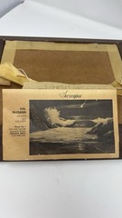 Val McGann Maine Original Vintage Painting Stormy Seas Framed Signed Ocean Scene