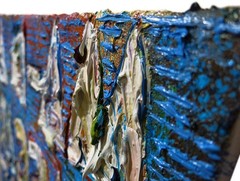 MODERN█ORIGINAL OIL█PAINTING VINTAGE OUTSIDER MODERN█ART URBAN GRAfFITI UNIQUE█A