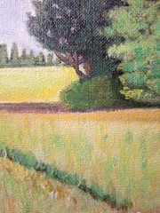 Original 8×8 Acrylic Panel Walking Trail Painting Home Decor Signed