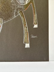 Mid Century Painting Surrealist Iran Iranian Rare Shiraz Modernism Vintage 1960