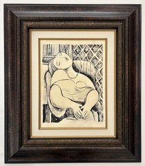 Pablo Picasso Lithograph Signed, Numbered & Stamped 1900s-1970s Matted & Framed