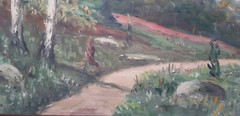 Oil painting painting oil painting masterpiece landscape nature lake forest autumn 349