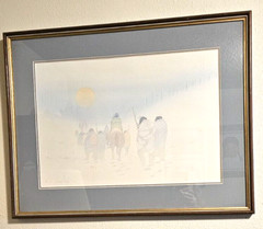 DONALD VANN PAINTING NATIVE AMERICAN PORTRAIT TRIBAL SIGNED