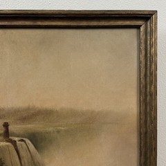 Antique 19th C. Hudson River School Niagra Falls (Manner Of Albert Bierstadt)