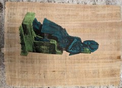 Egyptian papyrus hand painting on 100% authentic Egyptian Papyrus Paper 9x 13