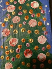 Christmas Tree,original acrylic Painting On Wood,holidays 3,5/15/1,5