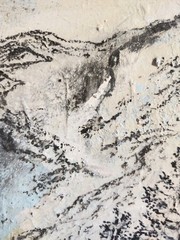 6 inch x 4 inch – Mountain Scene – Mixed Media Mini Painting by A. Avila
