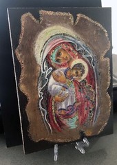 Virgin Mary and Baby Jesus • Mixed Media – One of a Kind