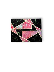 OOAK „Retro Abstract“ 90s Inspired 12 x 16 Mixed Media Painting on Canvas