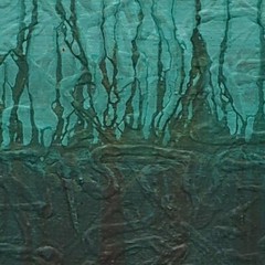 Original Abstract Modern Minimal Textured Reduction Painting By Ireland Davis