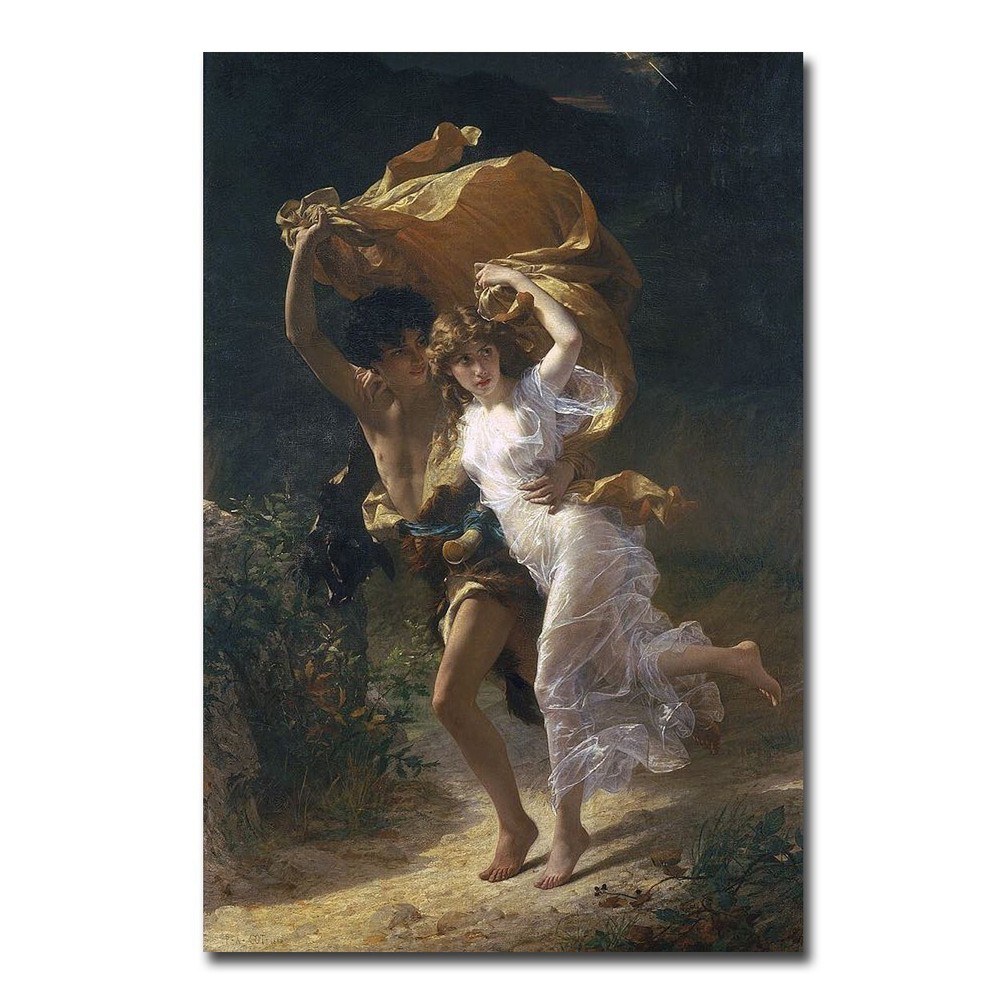 The Storm by Pierre Cot Gallery-Wrapped Canvas Giclee Artwork (36 in x 24 in)