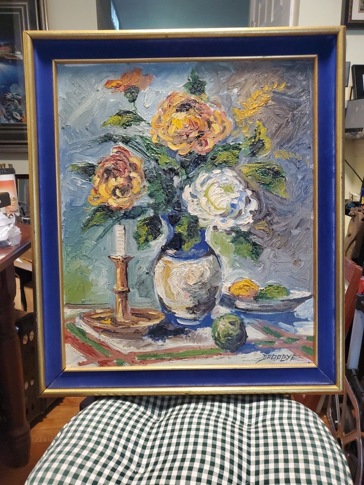 LARS DRAABYE! PAINTING „VASE OF FLOWERS“