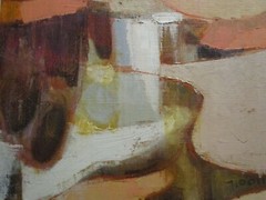 VINTAGE ABSTRACT OIL PAINTING FRANCE FRENCH LISTED CUBIST CUBISM MODERNISM 1965