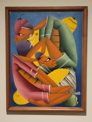 Framed Casimir (Haitian) Contemporary Painting FREE SHIP