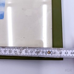 Watercolor Nesseby at Varangerfjorden signed 1990 F. Hässler with picture frame