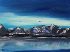 Art, Painting, “ Frozen Lake 3″ – giclee on canvas 12″x 16″ Yelena Berzon