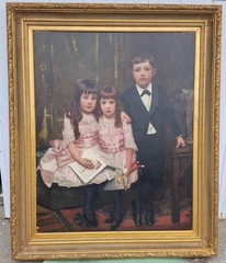 Arthur John Elsley 1860-1952 English Artist 1889 Large Oil Painting On Canvas