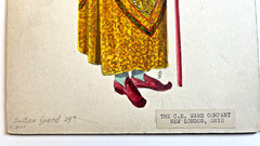 C. E. Ward Company 1920s Original Masonic Painting 13.5 x 7.5 Inches