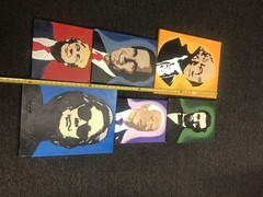 President And Hillary Painting Hand Painted You Choose One